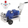 Impeller pump for juice LIVERANI VA MINOR 40 +BY-PASS NR TF 1.5 kW, 175-900 rpm, 380V with variator, on a cart with a standard control panel