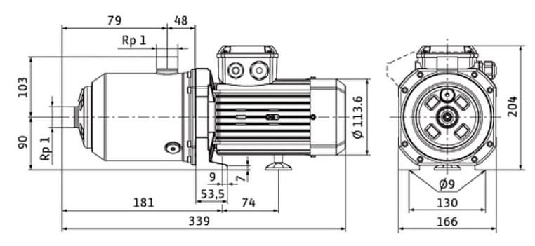 MEDANA CH1-L.402-1/E/E/10T насос WILO многоступенчатый для водоснабжения