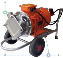 Bomba impulsora AlphaDynamic AD40.1/03/TR 3kW con variador mecánico, móvil