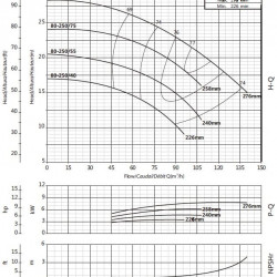 Konsolenpumpe für Kühlturm BSM4 80-250/75 (72/21,3), 7,5 kW, 1450