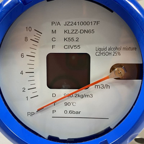 DN65 Przepływomierz ze stali nierdzewnej rotametr KLZZ PN6 (liquid alcohol mixture C2H5OH 25%), 1..10 m3/h, 4-20mA, Ex