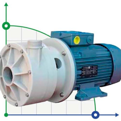 Горизонтальний відцентровий насос МВ 160, ПП, EPDM, B