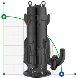 Tauchmotorpumpe für verschmutztes Wasser, Abwasser 65WQA25-17-2,2/2