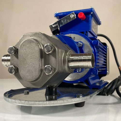 Pompe à engrenages en acier inoxydable pour le pompage de liquides visqueux WCB-75/220V 50Hz, 37,5 l/min, 30 m, AISI 304, 0,75 kW, 1400 tr/min, Ex