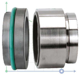 Механічне торцеве ущільнення R-HJ92N 80, SIC/SIC, VITON, 304, G16