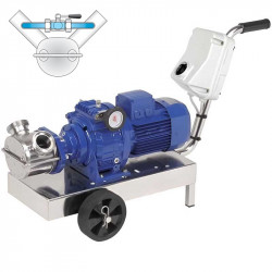 Impeller pump for honey LIVERANI VA MAJOR 60 +BY-PASS NR TF 1.87 kW, 175-900 rpm, 380V with variator, with trolley with a standard panel