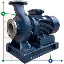 BGWH 80-200A (47/44), 11kW, 2880 - насос нержавіючий горизонтальний з тандемним торцевим ущільнення