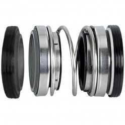 Sello de eje doble para bomba R-202 18, SIC/SIC/SIC/SIC, VITON, 304