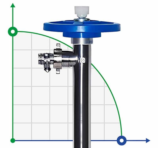 Tubo de bomba 1200 mm, SS (2241 0120)