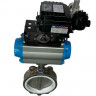 PN6 DN150 Засувка Батерфляй, корпус і диск AISI 304, PTFE з пневмоприводом Ex подвійної дії, позиціонер 4-20MA