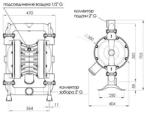 Bomba de diafragma para alimentos FOODBOXER 502