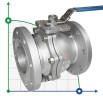 PN16 DN20 Stainless steel ball valve AISI 304, Seat PTFE