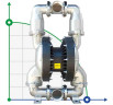 RUBY 050S-P-TST-T насос пневматический мембранный