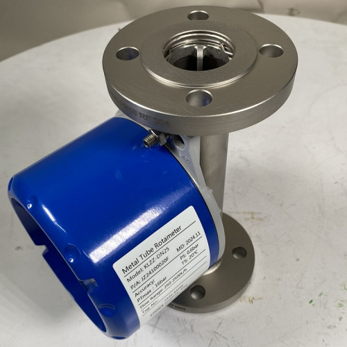 DN25 Расходомер ротаметр из нержавеющей стали KLZZ PN16 (liquid Alcohol mixture C2H5OH 96%), 250-2500 l/h, 4-20mA, Ex