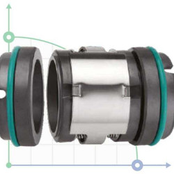 Sello mecánico R-M74D 85, TC/TC, EPDM, 304, G9