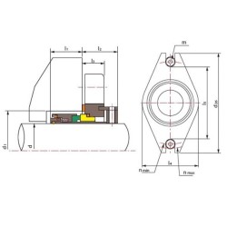 Uszczelka kasetowa R–Convertor 75, SIC/SIC, VITON, 304