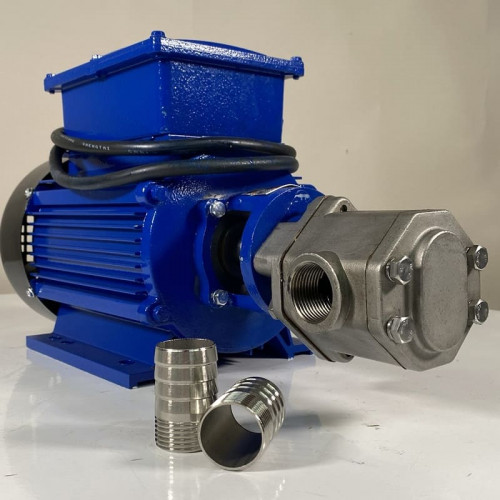 Edelstahl-Zahnradpumpe für Motoröl WCB-100/220V 50Hz, 50 l/min, 30 m, AISI 304, 1,1 kW, 1400 U/min, Ex