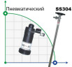 Drum pump BTS-HD-A1+SS304-HP-1500mm (air driving motor )