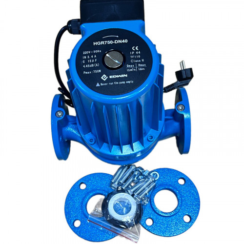 Циркуляционный насос с мокрым ротором для котельной HGR750-DN40, 220V