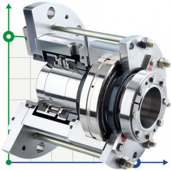 Double cartridge seal for stirrer R-M481KL-D 180, SIC/SIC/CAR/SIC/VITON, 304