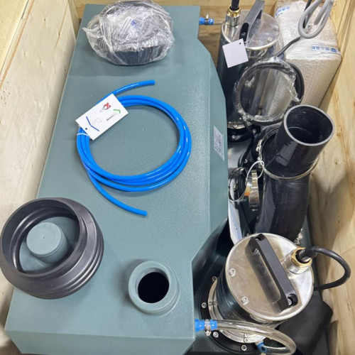 Установка для подъема канализационных стоков с двумя насосами и пультом управления AIZL-1500W Double, 30/13, 1,5 кВт, 220V, 2800 об/мин