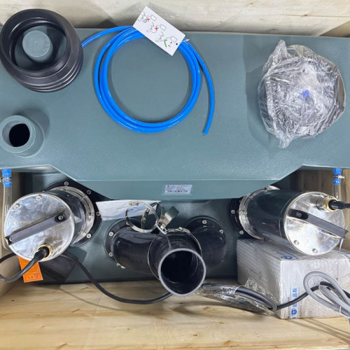 Установка для подъема канализационных стоков с двумя насосами и пультом управления AIZL-1500W Double, 30/13, 1,5 кВт, 220V, 2800 об/мин