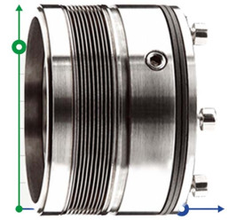 Ущільнення торцеве R-MFL WT80 100, CAR/SIC, PTFE, 316