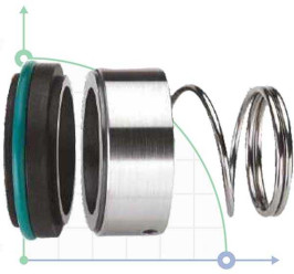 Sello mecánico R-BT-RN3 70, SIC/SIC, VITON, 304