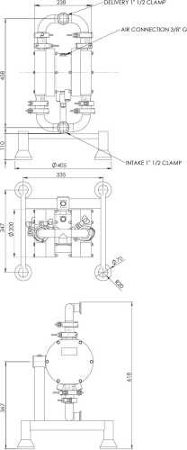 Bomba de Diafragma Farmacéutica SANIBOXER 100