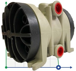 Bomba neumática de membrana PHOENIX 30-PP 1/2, P30P-HTTPV1