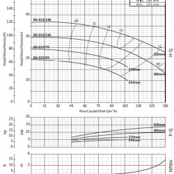 Umwälzkonsolenpumpe BSM4 80-315/75 (72/21,9), 7,5 kW, 1450