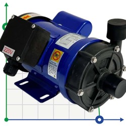 Насос химический MD-E-255SSV-5V22AYS, CFRETFE, 53L/min, 6.2m, 220V