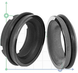 Sello del eje de la bomba APV R-APV-01 44, SIC/SIC, EPDM