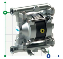 Pompe à membrane pneumatique SEKO Duotek AF18 AISI316
