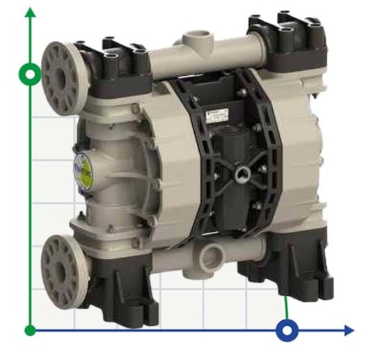 Bomba neumática de diafragma PHOENIX P500 PP SANTOPRENE ATEX