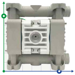 Pneumatic diaphragm pump BOXER 15 PP IB15-P-HTTPT--