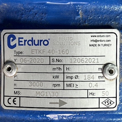 BTKF 40-160 - bomba de consola de una etapa, sin motor (3000)