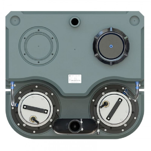 KNS z rozdrabniaczem do odpadów z dwiema pompami i panelem sterowania AIZL-SC1100W Podwójny, 18/17,5, 1,1 kW, 220V, 2800 obr./min