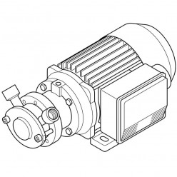 Импеллерный насос для краски, клея, чернил LIVERANI EP MICRO 3/8&quot; NR TF/I 0,12 кВт, 900 об/мин, 380В с реверсивным переключателем