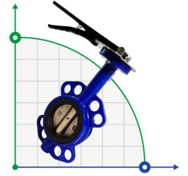 DN80 Butterfly valve, butterfly valve DN80, flanged