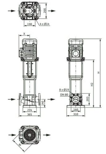 WILO HELIX V5202-1/16/E/KS/400-50 multi-staged pump