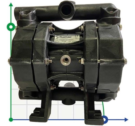 Bomba neumática de membrana PHOENIX 50-PVDF 1/2, P50-KHTTKV1