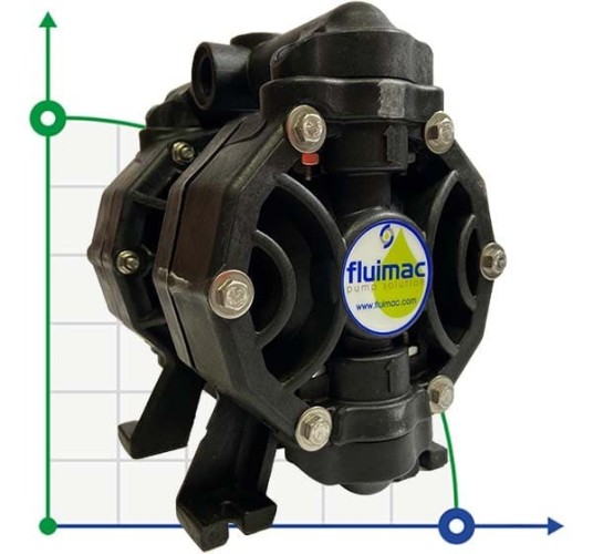Bomba neumática de membrana PHOENIX 50-PVDF 1/2, P50-KHTTKV1