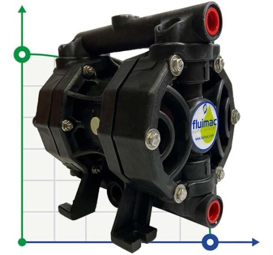 Bomba neumática de membrana PHOENIX 50-PVDF 1/2, P50-KHTTKV1