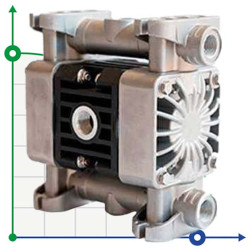 Pneumatic diaphragm pump BOXER 15 ALU IB15-AL-HTTAT--