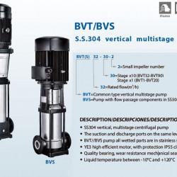 Bomba saturadora multietapa BVS 2-15, 1,5 kW, AISI 304
