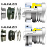 Gleitringdichtung für Pumpe Alfa Laval R-AL.FM 27, CAR/SIC, EPDM, 304
