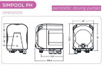 Перистальтический дозирующий насос AQUA PDP SIMPOOL PH 03-01 - 230V.