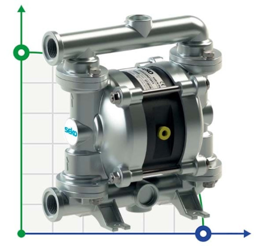 Пневматичний мембранний насос SEKO Duotek AF30 AISI316