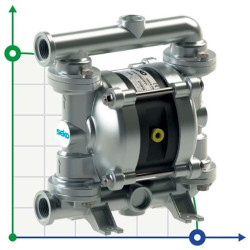 Пневматичний мембранний насос SEKO Duotek AF30 AISI316
